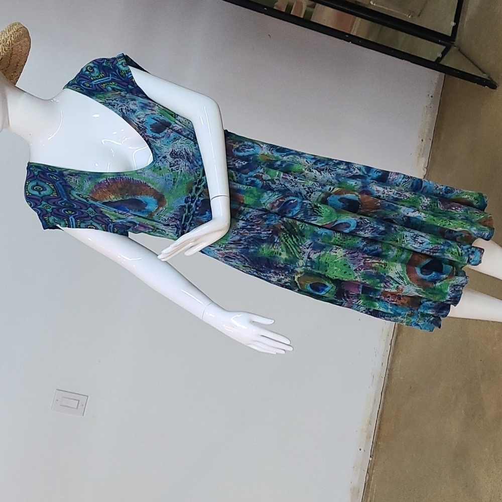 One World colorful abstract dress